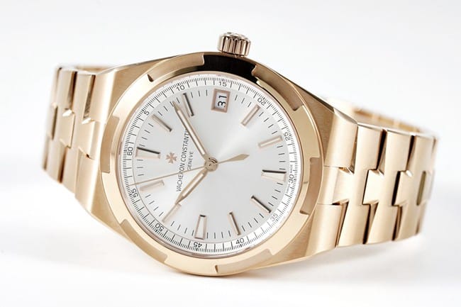 8F factory top-tier watch Vacheron Constantin men's white dial brown belt Across the World series mechanical watch front view