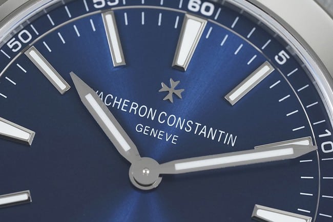8F factory top-tier replicaVacheron Constantin men's blue dialrubber strap ultra-thin series automatic winding mechanical watch detail shots
