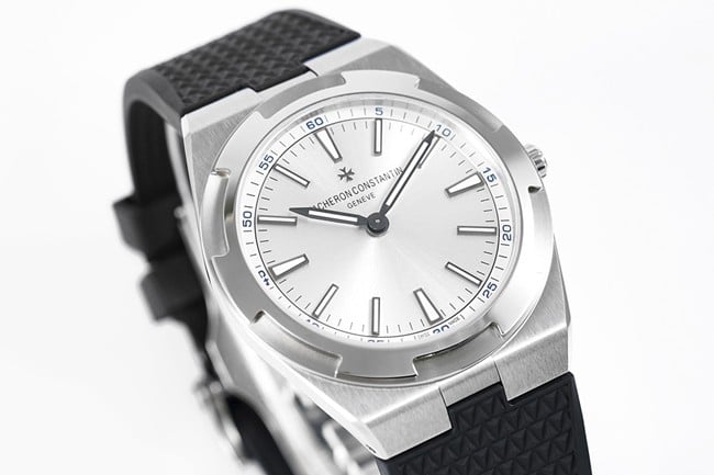 8F factory Vacheron Constantintop-tier watch automatic movement men's white dialrubber strap ultra-thin series watch front view
