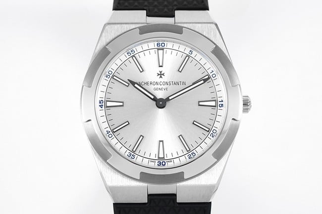 8F factory Vacheron Constantintop-tier watch automatic movement men's white dialrubber strap ultra-thin series watch front view