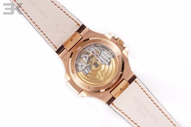 3K Factorytop-tier watch Patek Philippe men's brown plate brown belt automatic winding watch movement picture