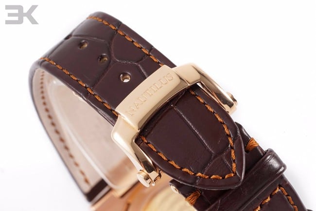 3K Factorytop-tier watch Patek Philippe men's brown plate brown belt automatic winding watch clasp picture