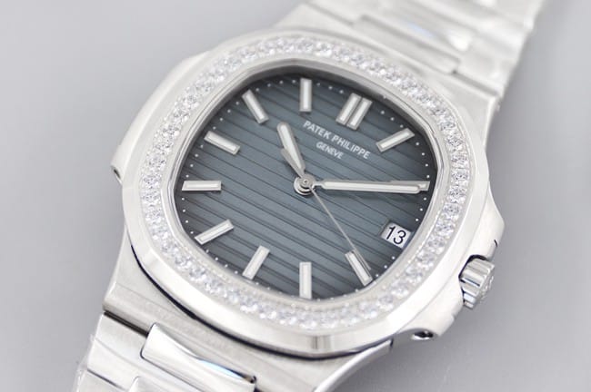 3K Factorytop-tier watch Patek Philippe fully automatic movement men's blue dialsteel bracelet watch front view
