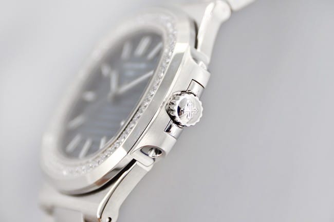 3K Factorytop-tier watch Patek Philippe fully automatic movement men's blue dialsteel bracelet watch side view