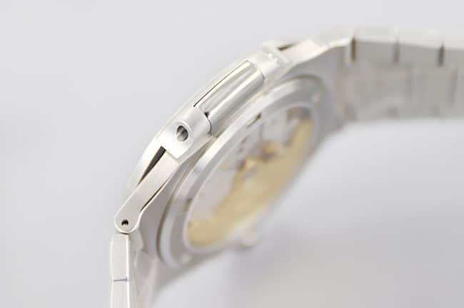 3K Factorytop-tier watch Patek Philippe fully automatic movement men's blue dialsteel bracelet watch side view