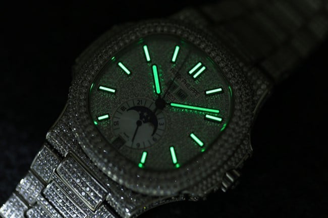 R8 factory top-tier watch Patek Philippe baby's breath series men's white dialsteel bracelet automatic movement watch lume picture