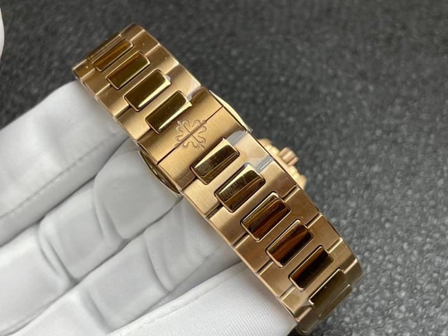 3K Factorytop-tier watch Patek Philippe women's white dialsteel braceletNautilus series automatic movement watch clasp picture