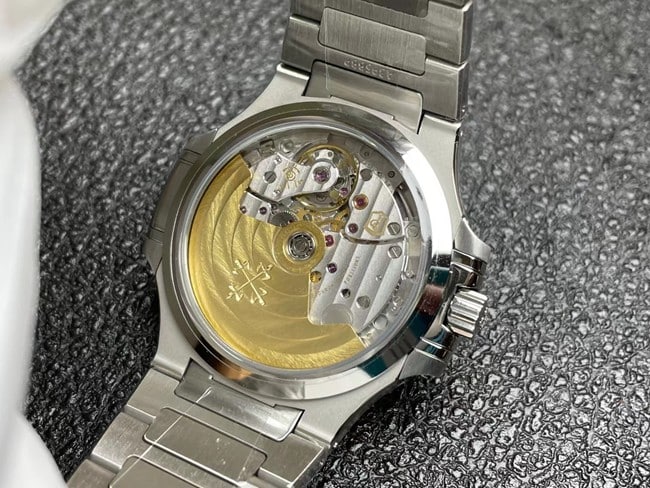 3K FactoryPatek Philippetop-tier watch Nautilus series fully automatic movement women's black dialsteel bracelet watch movement picture