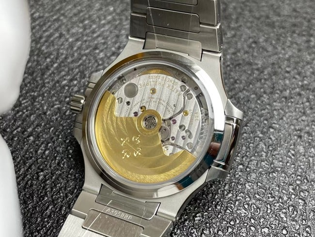 3K FactoryPatek Philippetop-tier watch Nautilus series fully automatic movement women's black dialsteel bracelet watch movement picture