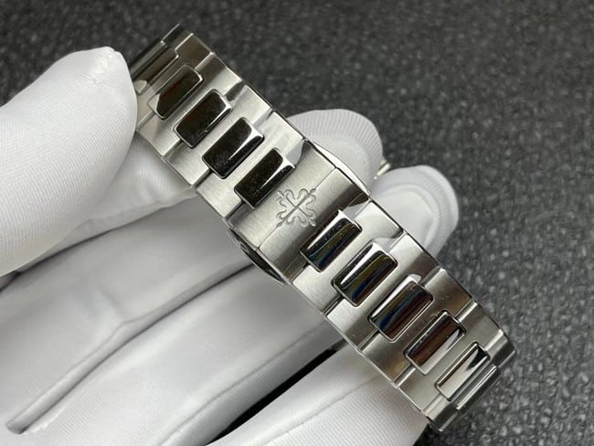 3K Factorytop-tier watch Patek Philippe fully automatic movement women's blue dialsteel braceletNautilus series watch clasp picture
