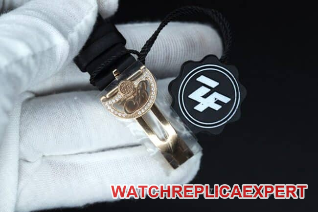 ZF Factorytop-tier watch Breguet Naples ladies' watchwhite dial black belt diamond-set mother-of-pearl full automatic movement watch clasp picture