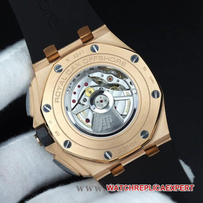 JF factory top-tier watch Audemars PiguetRoyal Oak offshore series 26401RO.OO.A002CA.02 men's black dialrubber strapautomatic movementchronograph stopwatch movement chart