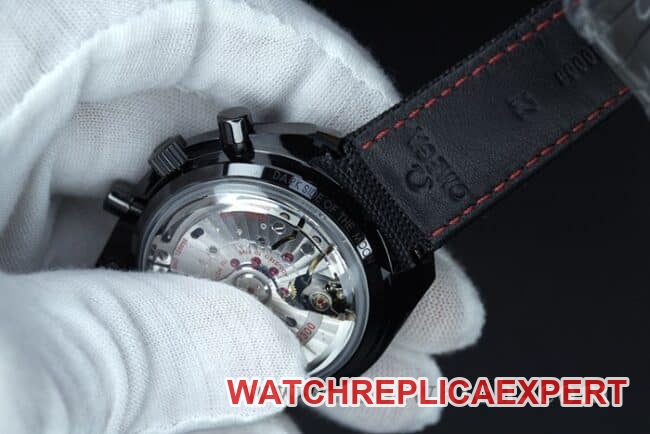top-tier watch OmegaOM Speedmaster Dark Side of the Moon ceramic material 9300chronographmovement men's black dial nylon strap super cool watch detail shots