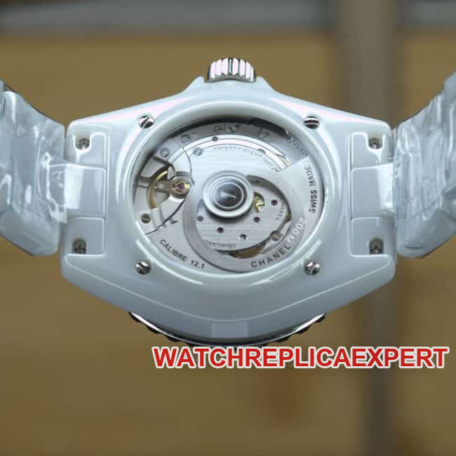 BV factory top Chanel J12 series ceramic women's watch white disk rubber band automatic mechanical watch movement diagram