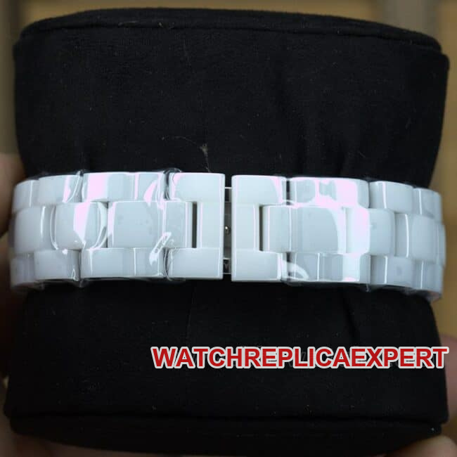 BV factory top Chanel J12 series ceramic women's watches white disk rubber band automatic mechanical watch buckle figure