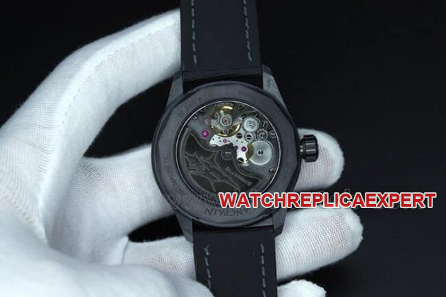 GF Factorytop-tier watch Blancpain2021 new ceramic fifty fathoms green super cool men's green dial nylon strap mechanical watch movement picture
