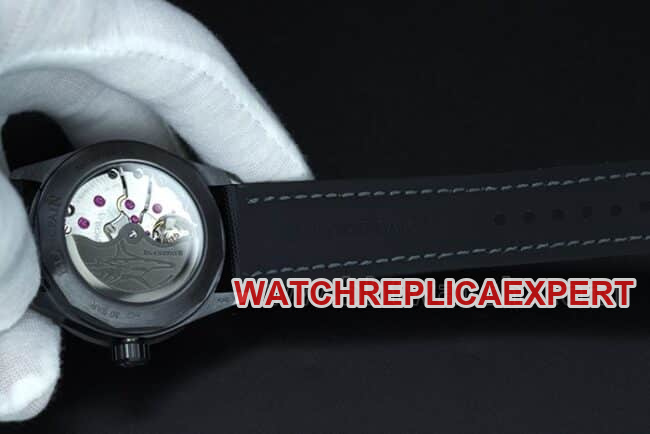 GF Factorytop-tier watch Blancpain2021 new ceramic fifty fathoms green super cool men's green dial nylon strap mechanical watch movement picture