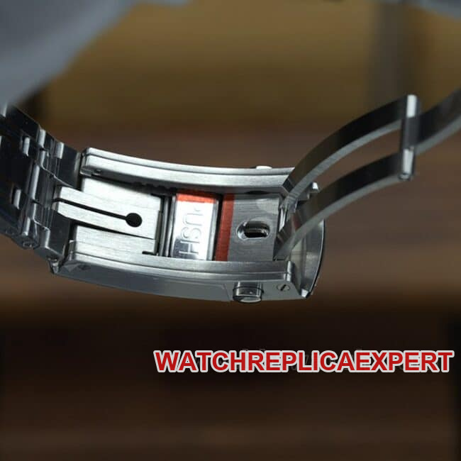 vs factory top-tier watch Seamaster series 300 gold blue dial8800 men's blue dialsteel braceletmechanical movement watch clasp picture