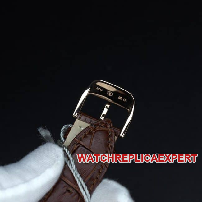 ZF Factorytop-tier watch Jaeger-LeCoultre master series true moon phase men's white dial brown belt business casual automatic movement temperament watch clasp picture