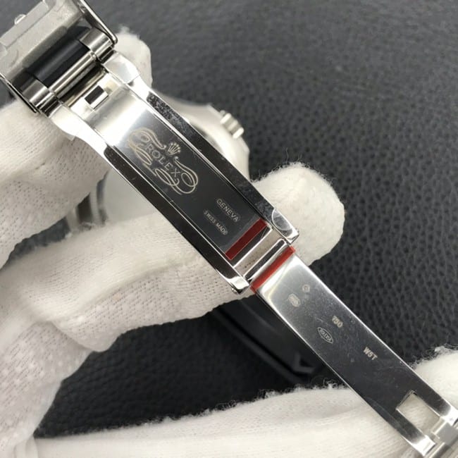 EW Factorytop-tier watch Rolex men's black dialrubber strap Yacht-Master 42 series automatic movement watch clasp picture