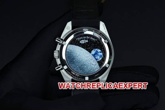 OM FactoryOmegatop-tier watch men's white dial nylon strap manual winding Speedmaster series watch back cover picture