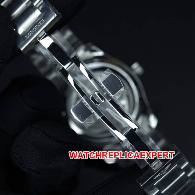 GS Factory Longines Top Watch Longines Master Collection Men's White Dial Steel Strap Automatic Mechanical Watch Clasp Image