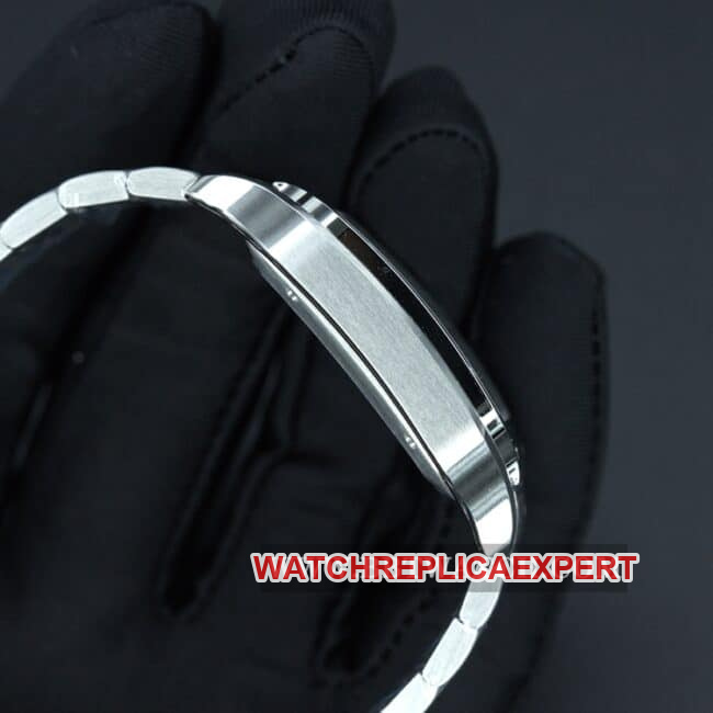 BV Factory Cartier Top Watch Men's White Dial Steel Band New Santos Automatic Mechanical Side View