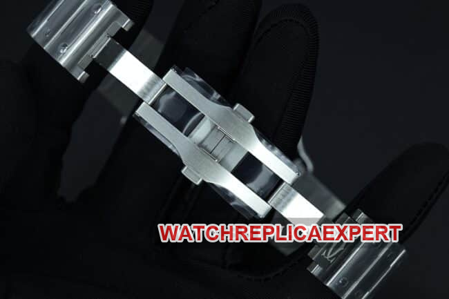 BV Factory Cartier Top Watch Men's White Dial Steel Band New Santos Automatic Mechanical Watch Clasp Photos