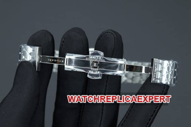 Bvlgaritop-tier watch ladies white dialsteel braceletSerpentiSeduttori gilt snake shadow quartzclasp picture