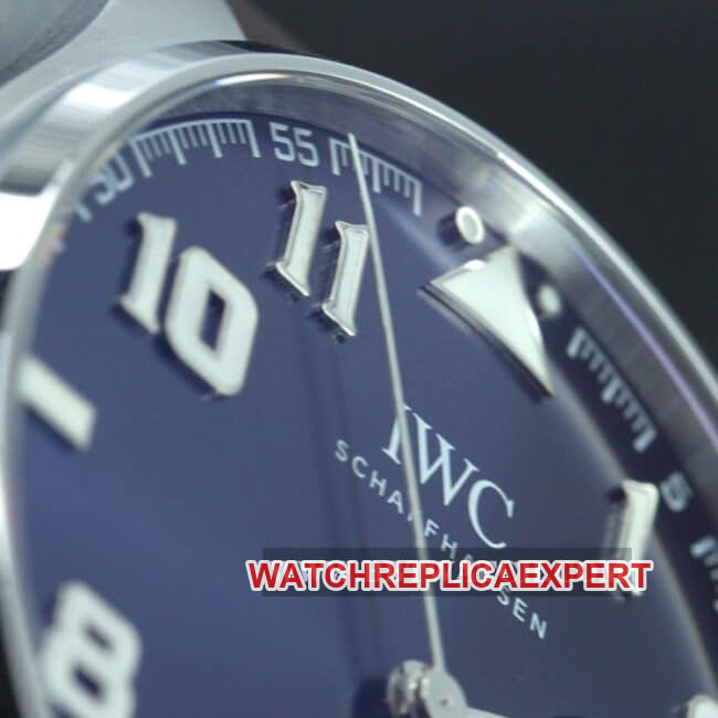 ZF FactoryIWC top-tier watch big pilot series automatic movement men's blue dial brown belt detail shots