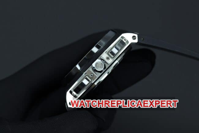 JF factory Audemars Piguettop-tier watch Royal Oak offshore series automatic movement men's white dialrubber strap side view