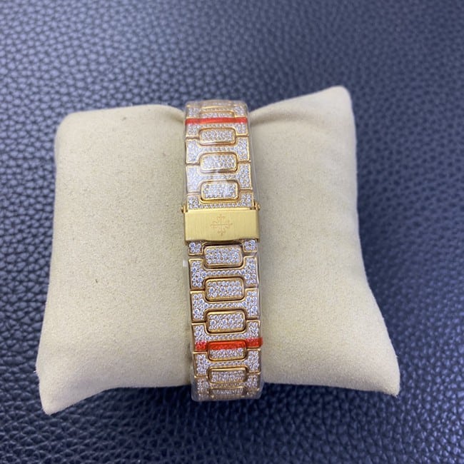 Patek Philippetop-tier watch women's gray plate gold belt Nautilus series automatic movementclasp picture