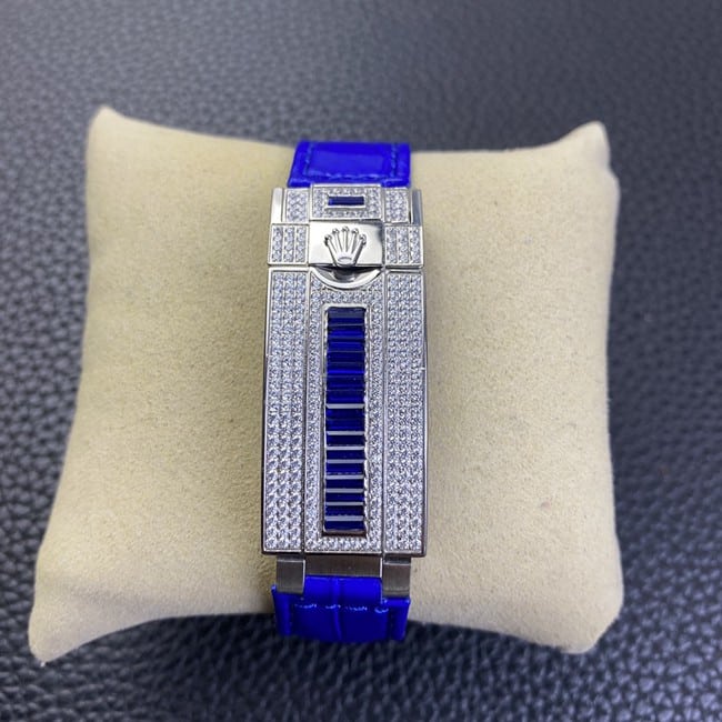 Rolextop-tier Submariner series fully automatic movementblue dial blue belt men's watch clasp picture