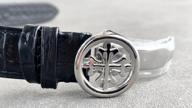 Patek Philippetop-tier men's black dial black belt full automatic movement super complex function chronograph series watch detail shots