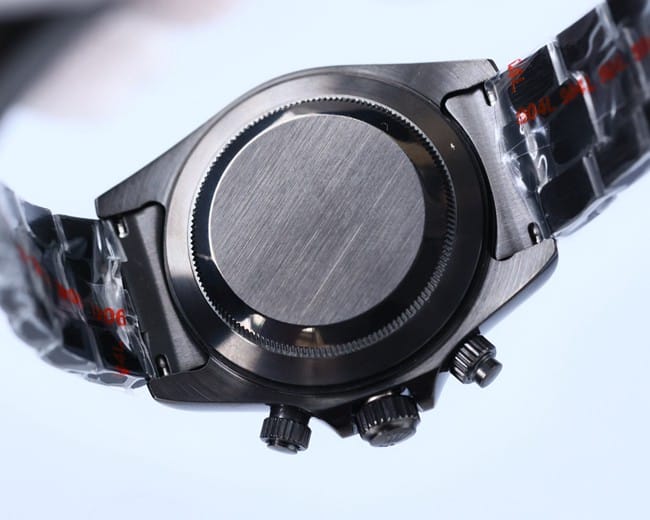 top-tier replicaRolexhigh-quality men's white dialsteel bracelet fully automatic movement multifunctional watch back cover picture