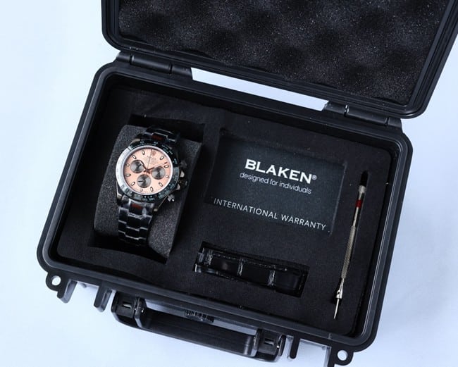 Rolextop-tier watch men's black dial black belt fully automatic movementsteel bracelet front view