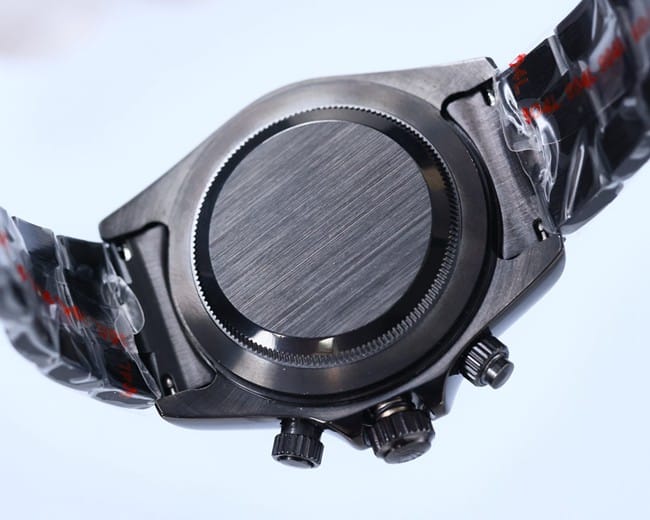 Rolextop-tier watch men's black dial black belt fully automatic movementsteel bracelet back cover picture