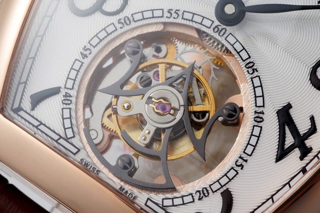 ABF factory Frank Muller top-tier watch manual winding mechanical men's white dial brown belt movement picture
