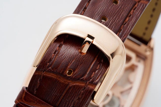 ABF factory Frank Muller top-tier watch manual winding mechanical men's white dial brown belt clasp picture