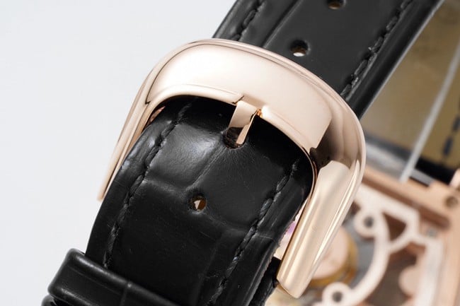ABF factory top Frank Muller men's watches tourbillon men's black plate black belt manual winding mechanical belt buckle figure