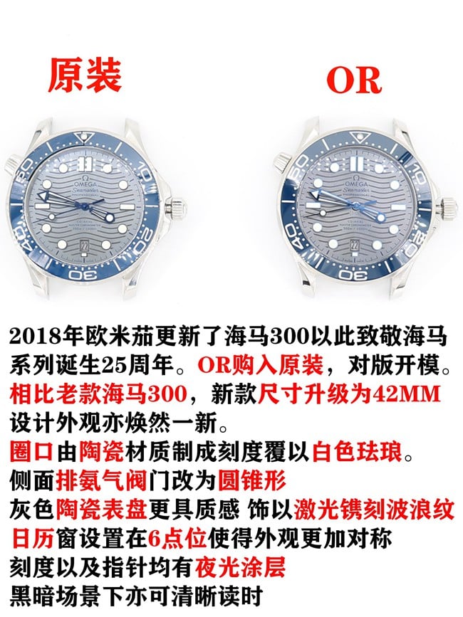 OROmegaSeamaster 300m 8800 all-in-one movementtop-tier table comparison genuine evaluation front comparison chart