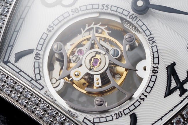 top-tier Frank Muller men's watch white dial black belt manual winding mechanical tourbillonleather strapmovement picture