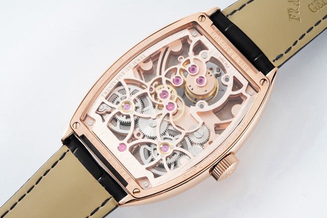 ABF factory Frank Muller top-tier replicatourbillon manual winding black dial black belt men's watch movement picture