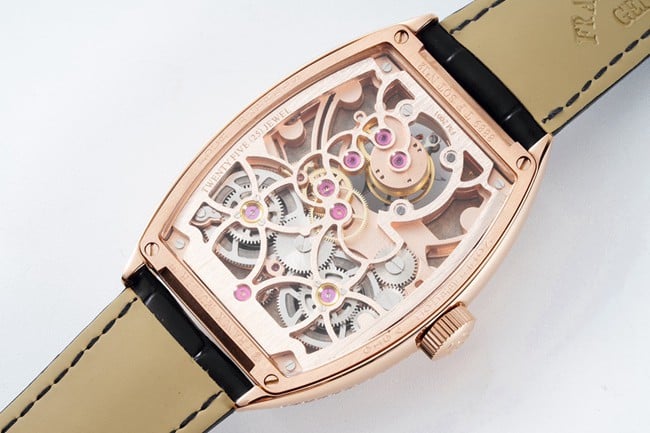 ABF factory top-tier Frank Muller watch men's blue dial blue belt manual winding leather strapmovement picture