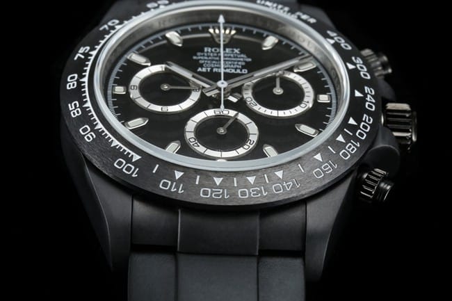 TW factory top-tier replicaRolex watch men's black dialrubber strap full automatic movement front view