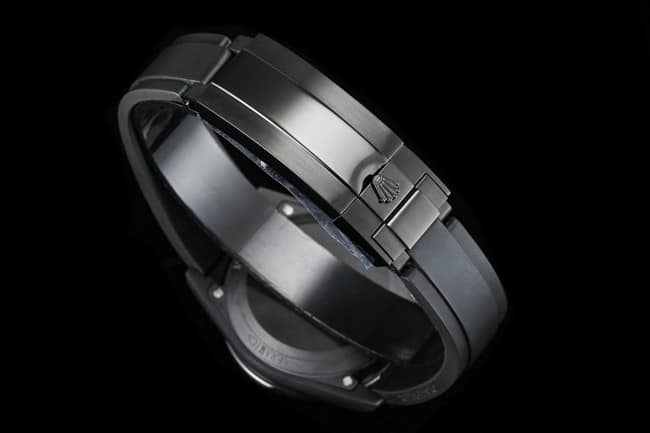 TW factory top-tier replicaRolex watch men's black dialrubber strap fully automatic movementclasp picture