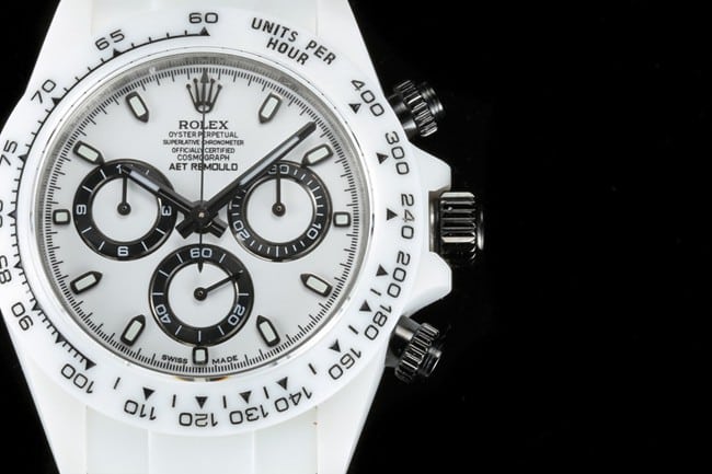 TW factory top-tier replicaRolexsuper men's white dialrubber strapDaytona series fully automatic movement watch detail shots