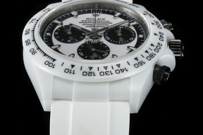 TW factory top-tier replicaRolex watch Daytona series fully automatic movementblack dial white rubber strapdetail shots