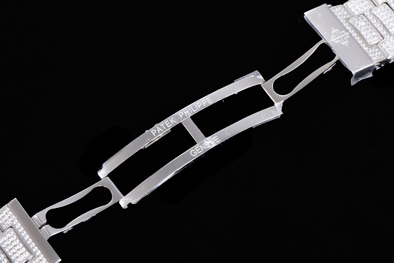 TW factory Patek Philippetop-tier watch men's white dialsteel braceletNautilus series mechanical detail shots