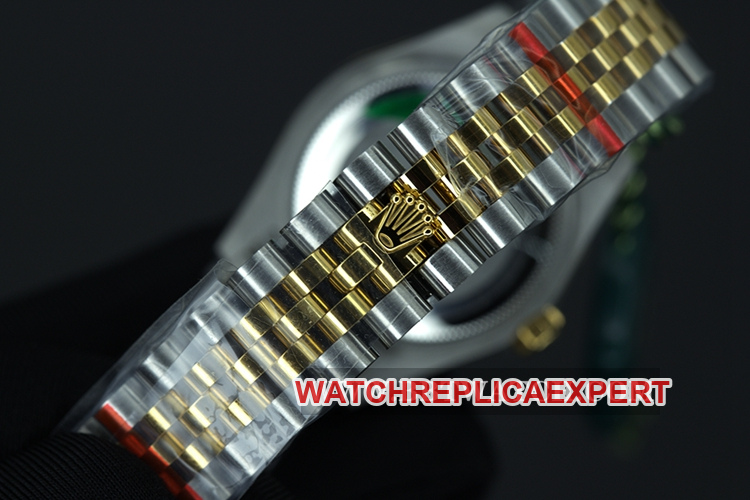 WFRolexreplica women's watch Datejust 28mm gold green dial mechanical water resistance watch bracelet picture